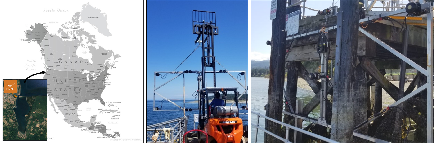  Deployment of the convergent current measurement system, PNNL Marine Sciences Laboratory, Sequim