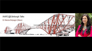 event poster showing firth of forth bridge and marzia