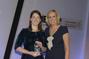 Naomi Mitchison receiving her Award from Steph McGovern
