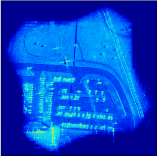 Syntheitc Aperture Radar (SAR) image using fast back projection